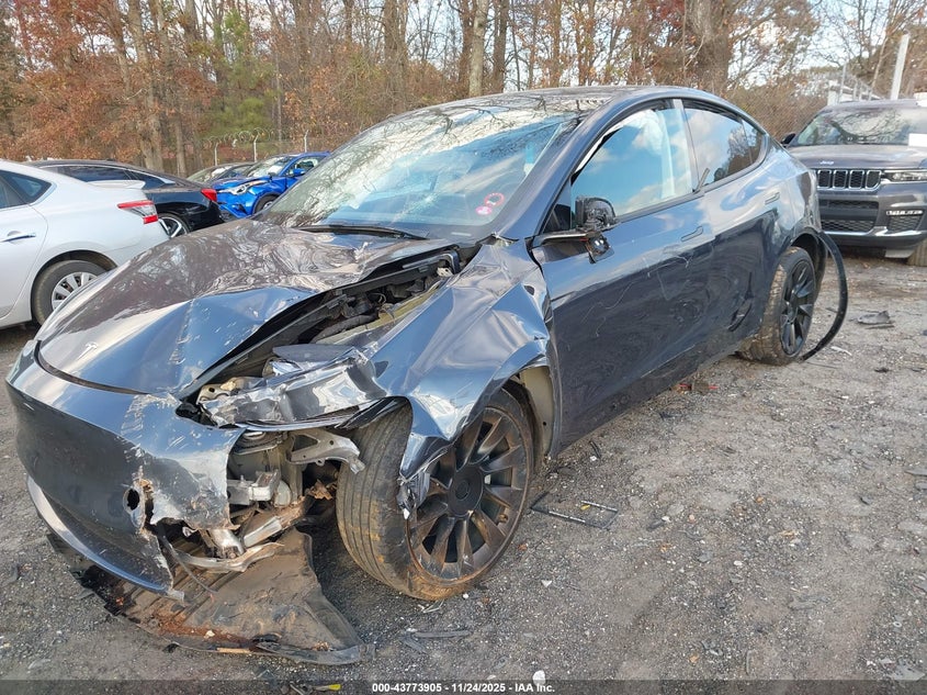 2021 Tesla Model Y Long Range Dual Motor All-Wheel Drive VIN: 5YJYGDEE1MF176377 Lot: 43773905