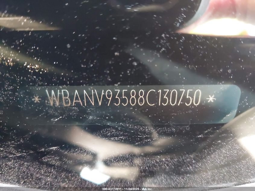 2008 BMW 535Xi VIN: WBANV93588C130750 Lot: 43773911