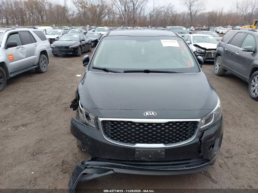 2017 Kia Sedona Lx VIN: KNDMB5C16H6241244 Lot: 43774018