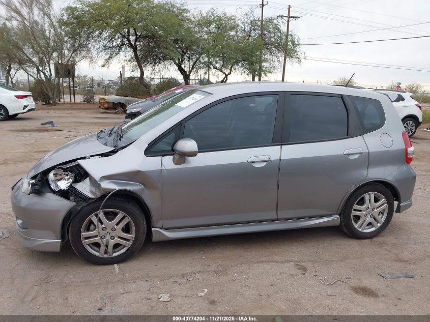 2007 Honda Fit Sport VIN: JHMGD38637S015313 Lot: 43774204