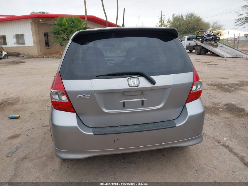 2007 Honda Fit Sport VIN: JHMGD38637S015313 Lot: 43774204