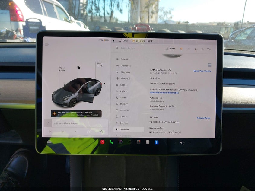 2021 Tesla Model 3 Standard Range Plus Rear-Wheel Drive VIN: 5YJ3E1EA3MF097773 Lot: 43774219