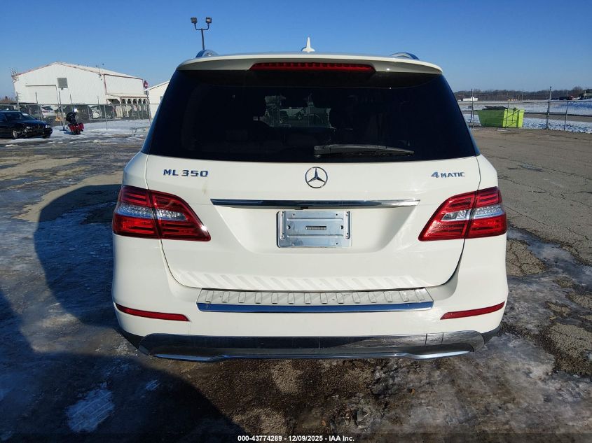 2013 Mercedes-Benz Ml 350 4Matic VIN: 4JGDA5HB0DA247645 Lot: 43774289