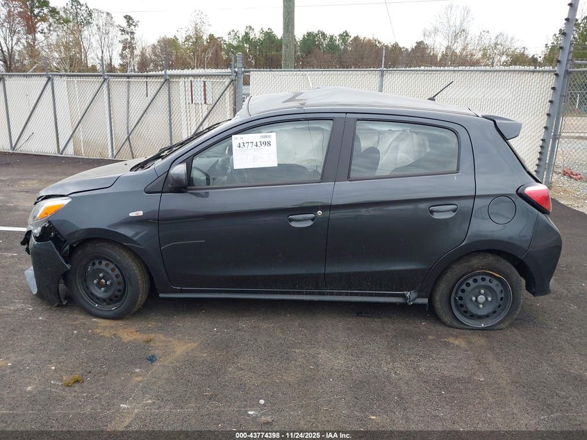 2024 Mitsubishi Mirage Es/Le VIN: ML32AUHJXRH010207 Lot: 43774398