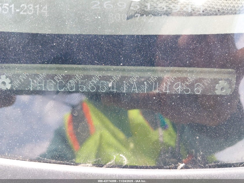 2001 Honda Accord 2.3 Ex VIN: 1HGCG56641A144956 Lot: 43774399