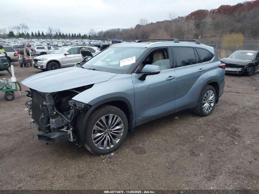2021 Toyota Highlander Hybrid Platinum VIN: 5TDEBRCH9MS035581 Lot: 43774470