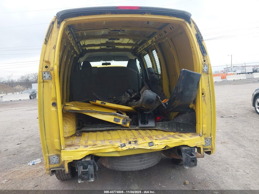 2020 GMC Savana Cargo Rwd 2500 Regular Wheelbase Work Van VIN: 1GTW7AFGOL1252152 Lot: 43774505