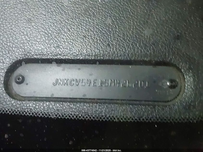 2005 Infiniti G35 VIN: JNKCV54E15M426201 Lot: 43774542