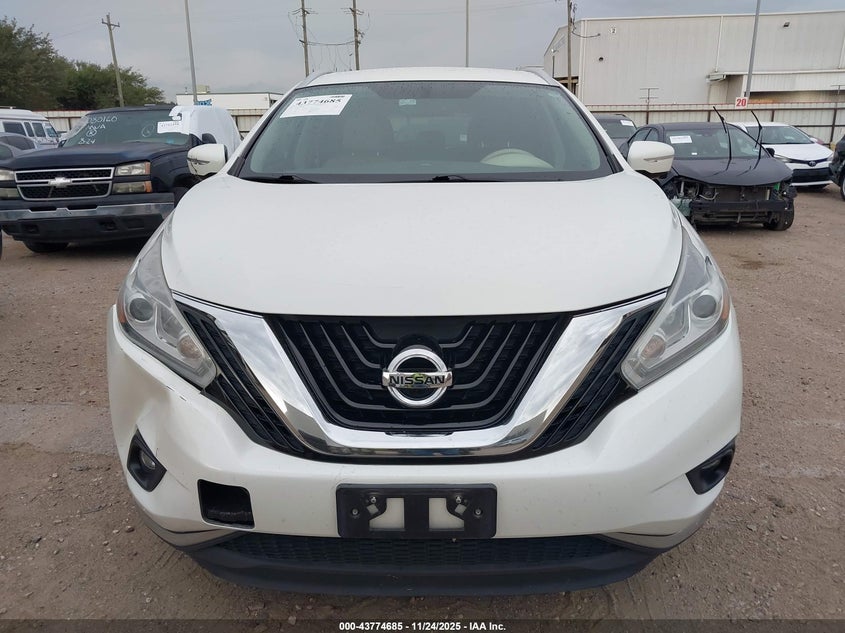 2015 Nissan Murano Sl VIN: 5N1AZ2MG5FN232145 Lot: 43774685