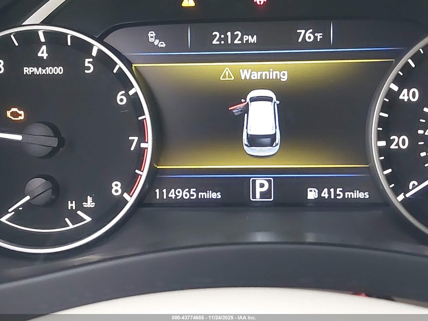 2015 Nissan Murano Sl VIN: 5N1AZ2MG5FN232145 Lot: 43774685