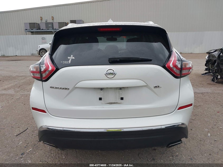 2015 Nissan Murano Sl VIN: 5N1AZ2MG5FN232145 Lot: 43774685