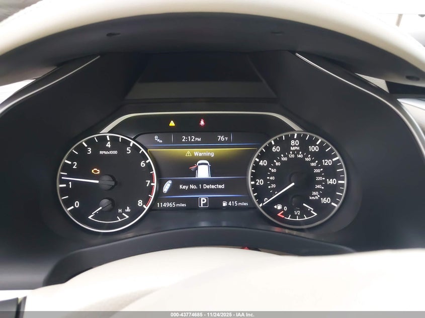 2015 Nissan Murano Sl VIN: 5N1AZ2MG5FN232145 Lot: 43774685