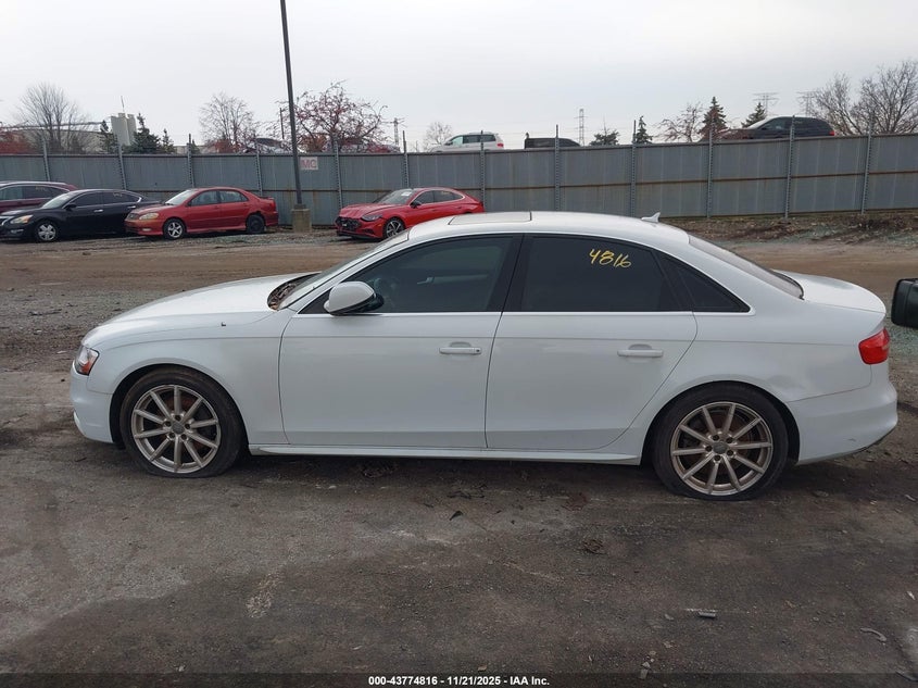 2014 Audi A4 2.0T Premium VIN: WAUFFAFLXEN024233 Lot: 43774816