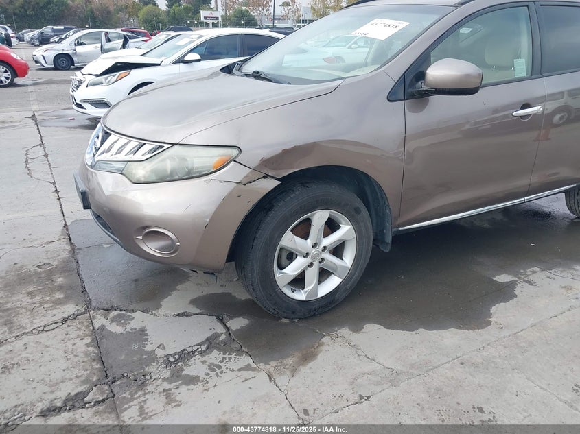 2009 Nissan Murano S VIN: JN8AZ18W79W139971 Lot: 43774818