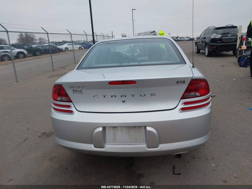 2003 Dodge Stratus Sxt VIN: 1B3EL46X43N543952 Lot: 43774826