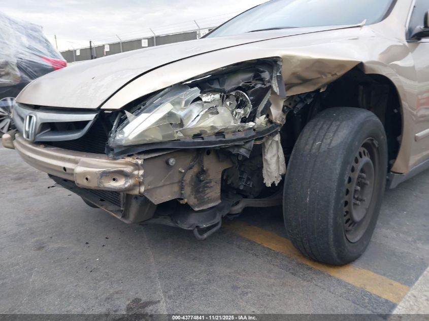 2007 Honda Accord 2.4 Lx VIN: 1HGCM564X7A151796 Lot: 43774841