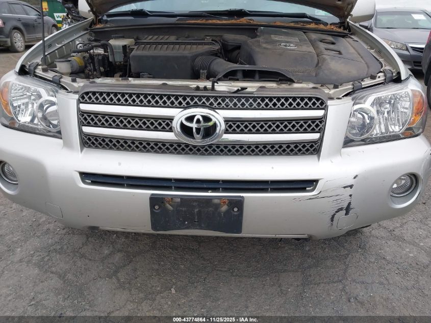 2006 Toyota Highlander Hybrid Limited V6 VIN: JTEEW21A960005192 Lot: 43774864