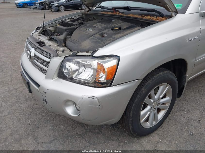 2006 Toyota Highlander Hybrid Limited V6 VIN: JTEEW21A960005192 Lot: 43774864