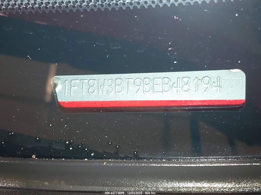 2011 Ford F-350 Xlt VIN: 1FT8W3BT9BEB48194 Lot: 43774899