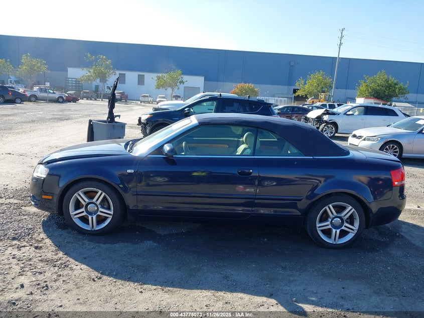2007 Audi A4 2.0T VIN: WAUAF48H67K016638 Lot: 43775073
