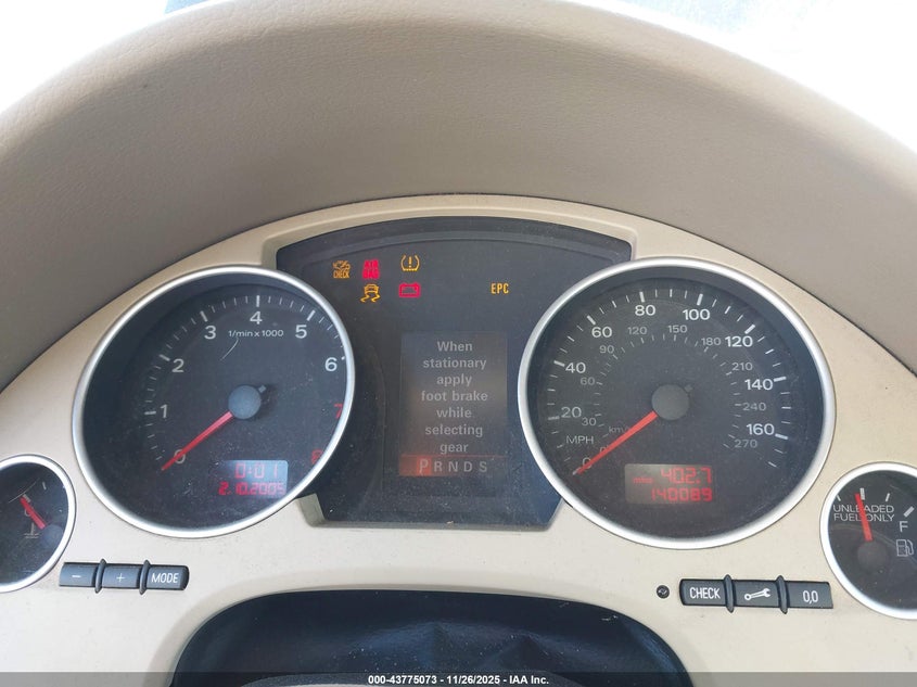 2007 Audi A4 2.0T VIN: WAUAF48H67K016638 Lot: 43775073