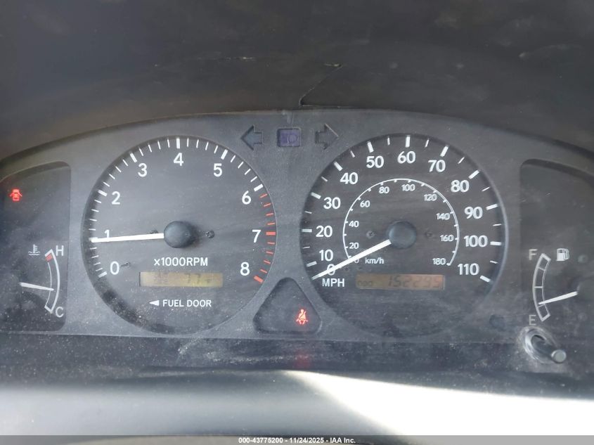 2002 Toyota Corolla Le VIN: 1NXBR12E42Z655489 Lot: 43775200