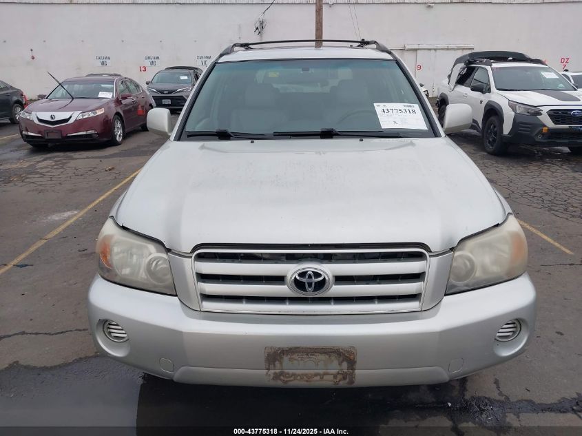 2007 Toyota Highlander V6 VIN: JTEEP21AX70218666 Lot: 43775318