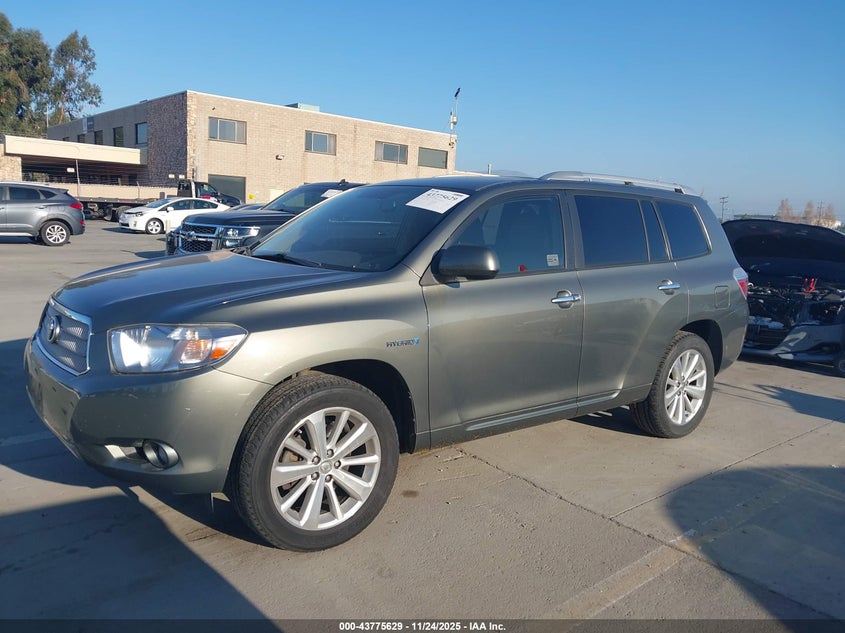 2008 Toyota Highlander Hybrid Limited VIN: JTEEW44A682013040 Lot: 43775629