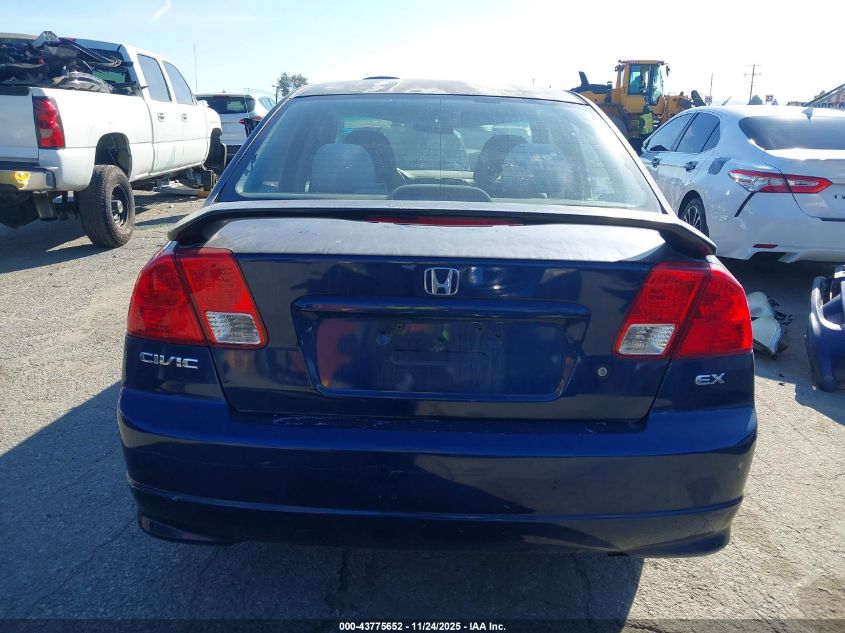 2005 Honda Civic Ex VIN: 2HGES26825H539927 Lot: 43775652