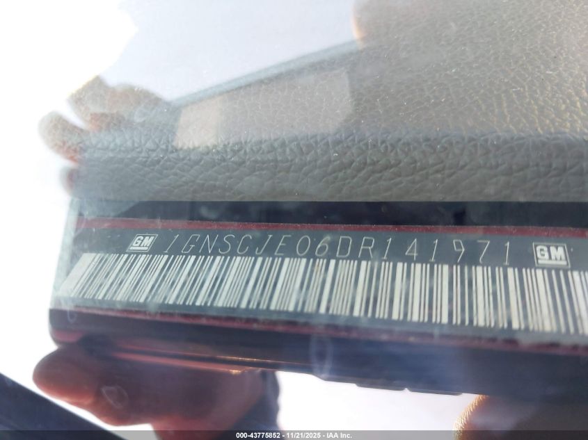 2013 Chevrolet Suburban 1500 Lt VIN: 1GNSCJE06DR141971 Lot: 43775852