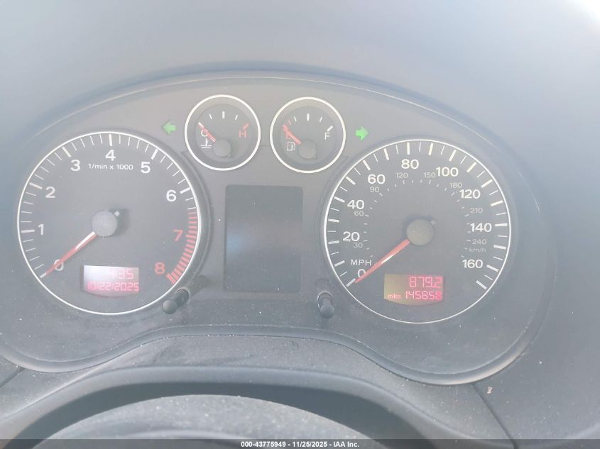 2006 Audi A3 2.0T VIN: WAUMF78P66A105314 Lot: 43775949