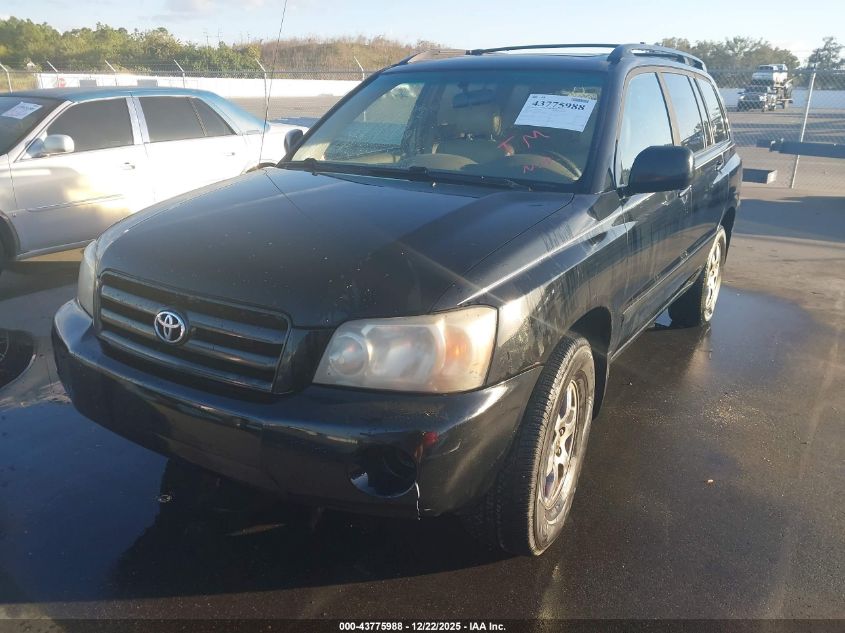 2005 Toyota Highlander V6 VIN: JTEDP21A750057783 Lot: 43775988