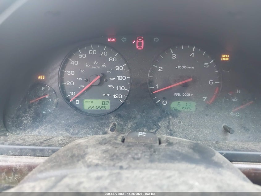 2001 Subaru Legacy Gt Limited VIN: 4S3BE656316207300 Lot: 43776065