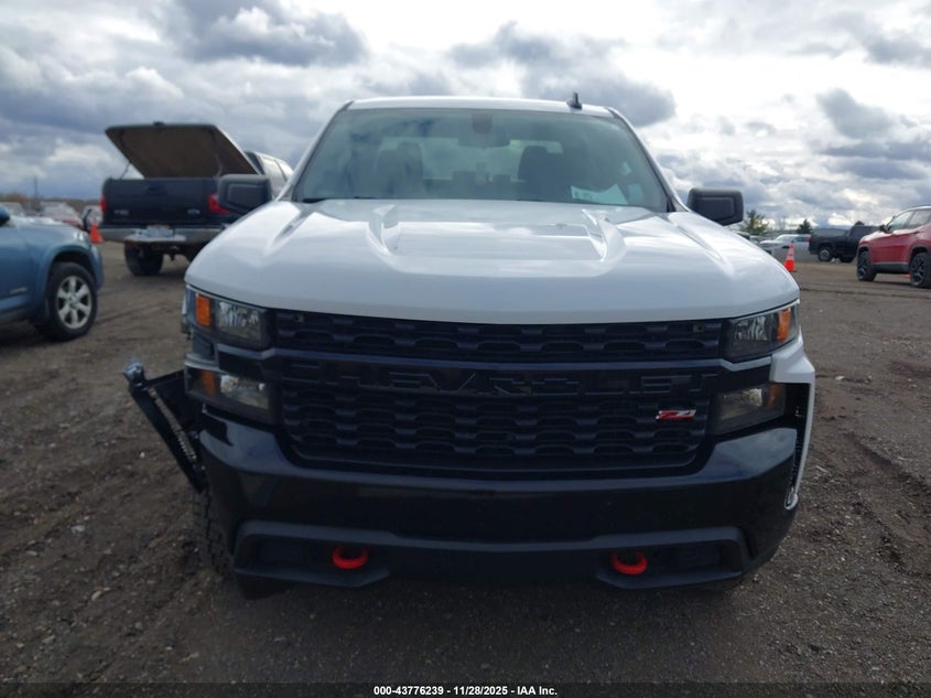 2021 Chevrolet Silverado 1500 4Wd Short Bed Custom Trail Boss VIN: 1GCPYCEF6MZ377097 Lot: 43776239