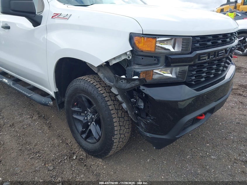 2021 Chevrolet Silverado 1500 4Wd Short Bed Custom Trail Boss VIN: 1GCPYCEF6MZ377097 Lot: 43776239