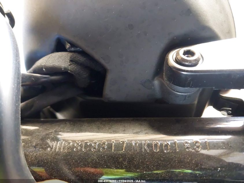 2021 Honda Cmx1100 D VIN: JH2SC8317MK001831 Lot: 43776283