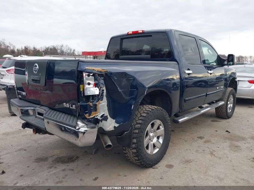 2007 Nissan Titan Le VIN: 1N6BA07B97N211236 Lot: 43776629
