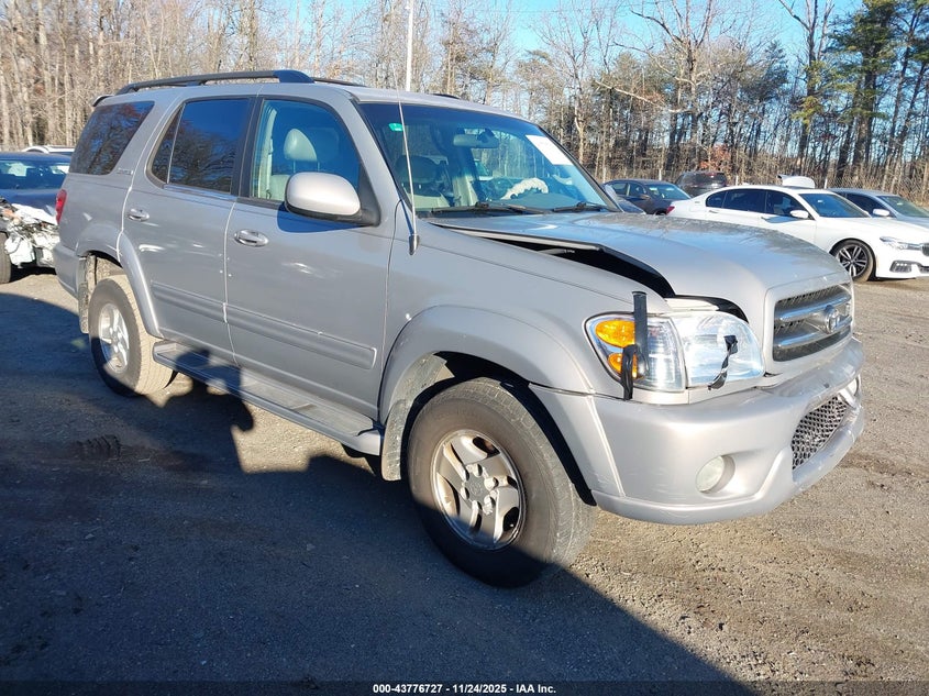 TOYOTA SEQUOIA 2002. Lot# 43776727. VIN 5TDBT48A22S113985. Photo 1