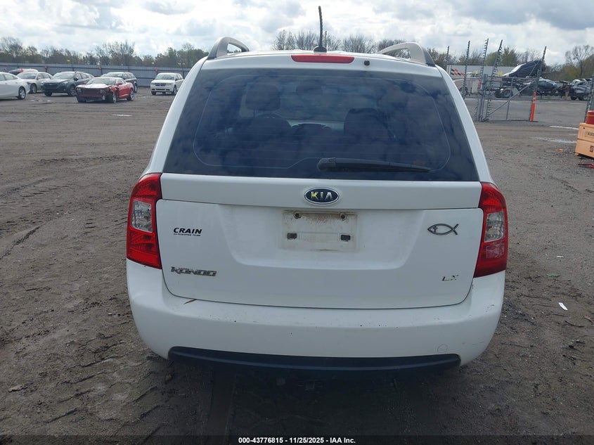 2009 Kia Rondo Lx VIN: KNAFG528597267478 Lot: 43776815