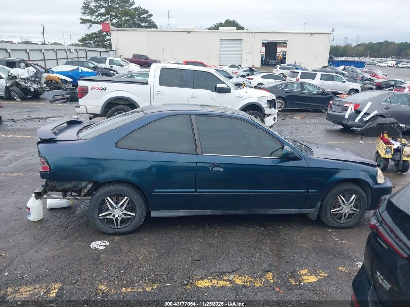 1998 Honda Civic Ex VIN: 1HGEJ8242WL045791 Lot: 43777054