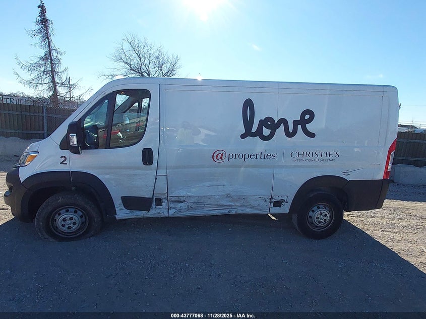 2023 Ram Promaster 1500 Low Roof 136 Wb VIN: 3C6LRVAGXPE516919 Lot: 43777068