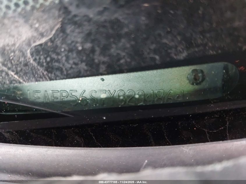 2000 Ford Taurus Sel VIN: 1FAFP56S7YG204864 Lot: 43777185