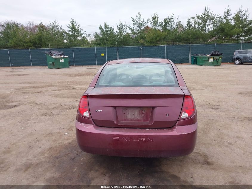 2003 Saturn Ion 1 VIN: 1G8AG52F03Z169878 Lot: 43777205