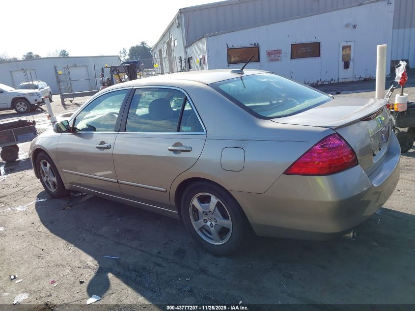 2007 Honda Accord Hybrid VIN: JHMCN36477C003205 Lot: 43777207