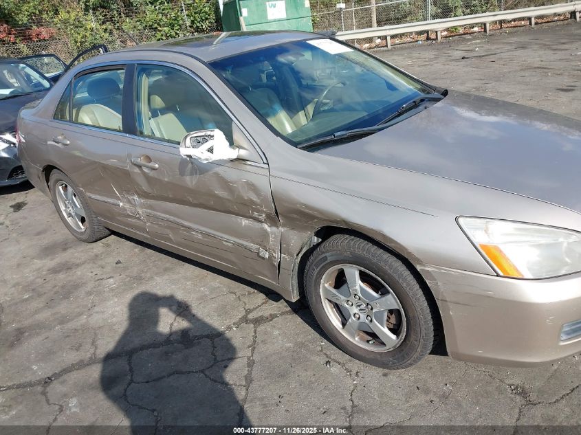 2007 Honda Accord Hybrid VIN: JHMCN36477C003205 Lot: 43777207