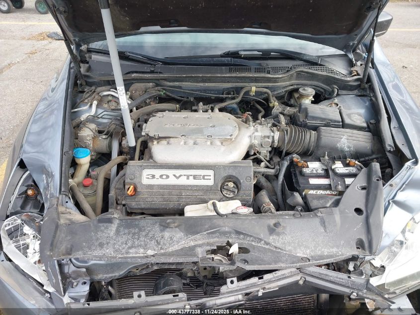 2007 Honda Accord 3.0 Se VIN: 1HGCM664X7A054619 Lot: 43777338