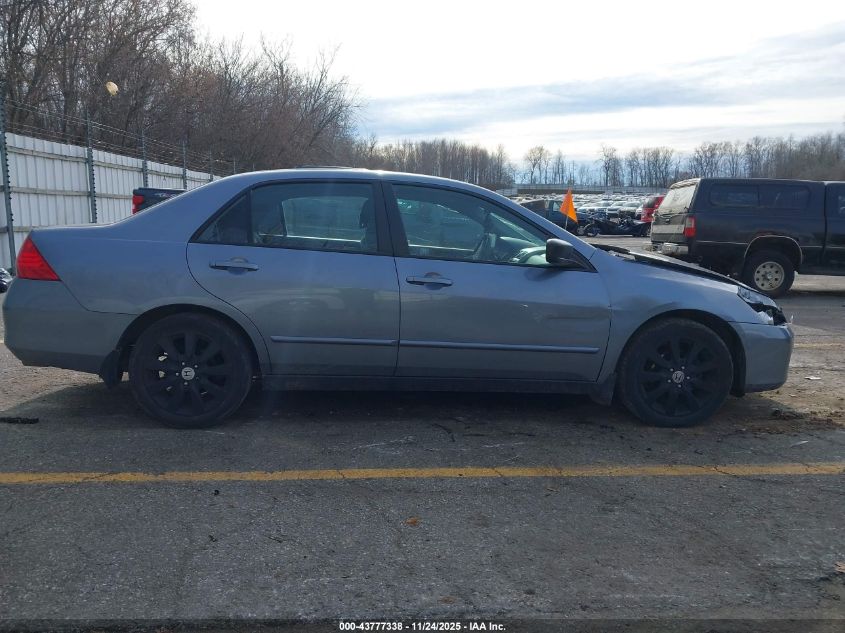 2007 Honda Accord 3.0 Se VIN: 1HGCM664X7A054619 Lot: 43777338