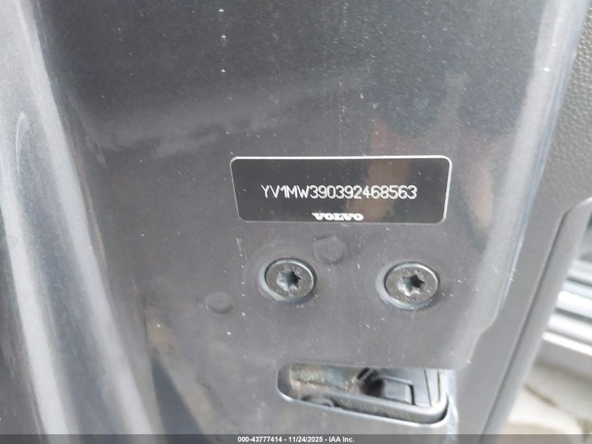 2009 Volvo V50 2.4I VIN: YV1MW390392468563 Lot: 43777414