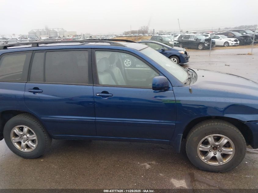 2006 Toyota Highlander V6 VIN: JTEEP21A460160262 Lot: 43777428