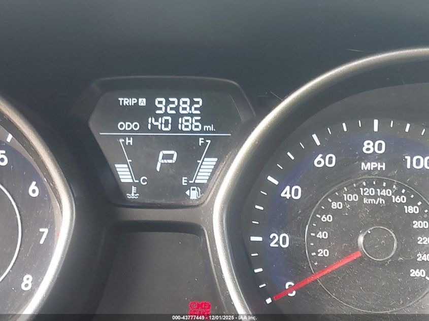 2013 Hyundai Elantra Gls VIN: 5NPDH4AE8DH407326 Lot: 43777449